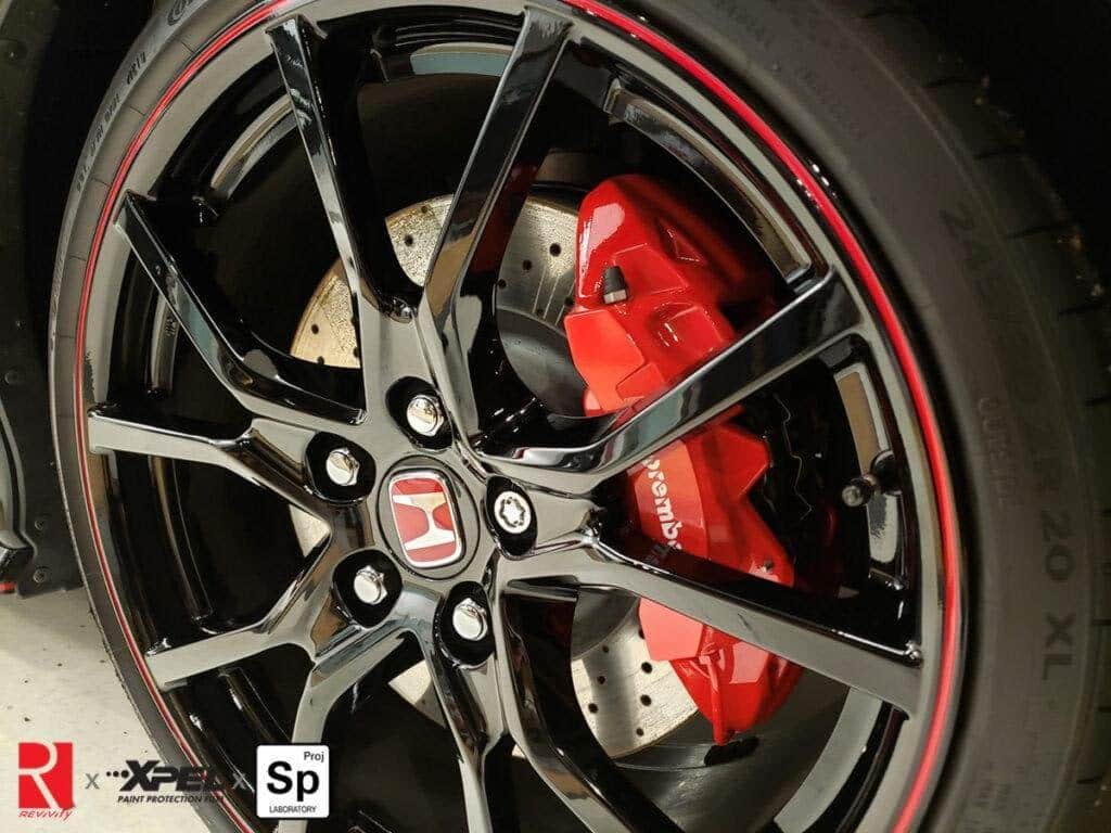 Honda Civic Type R wheels ceramic coated in Richmond with Revivify by Speed Project Laboratory