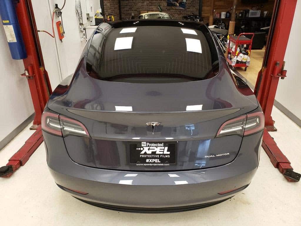 Window tint for Tesla Model S, 3, X, Y, done at Speed Projects Laboratory in Richmond.