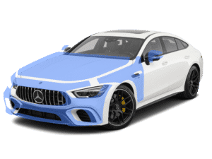 Vehicle Paint Protection film installed on Mercedes AMG GT 4 Door in Richmond