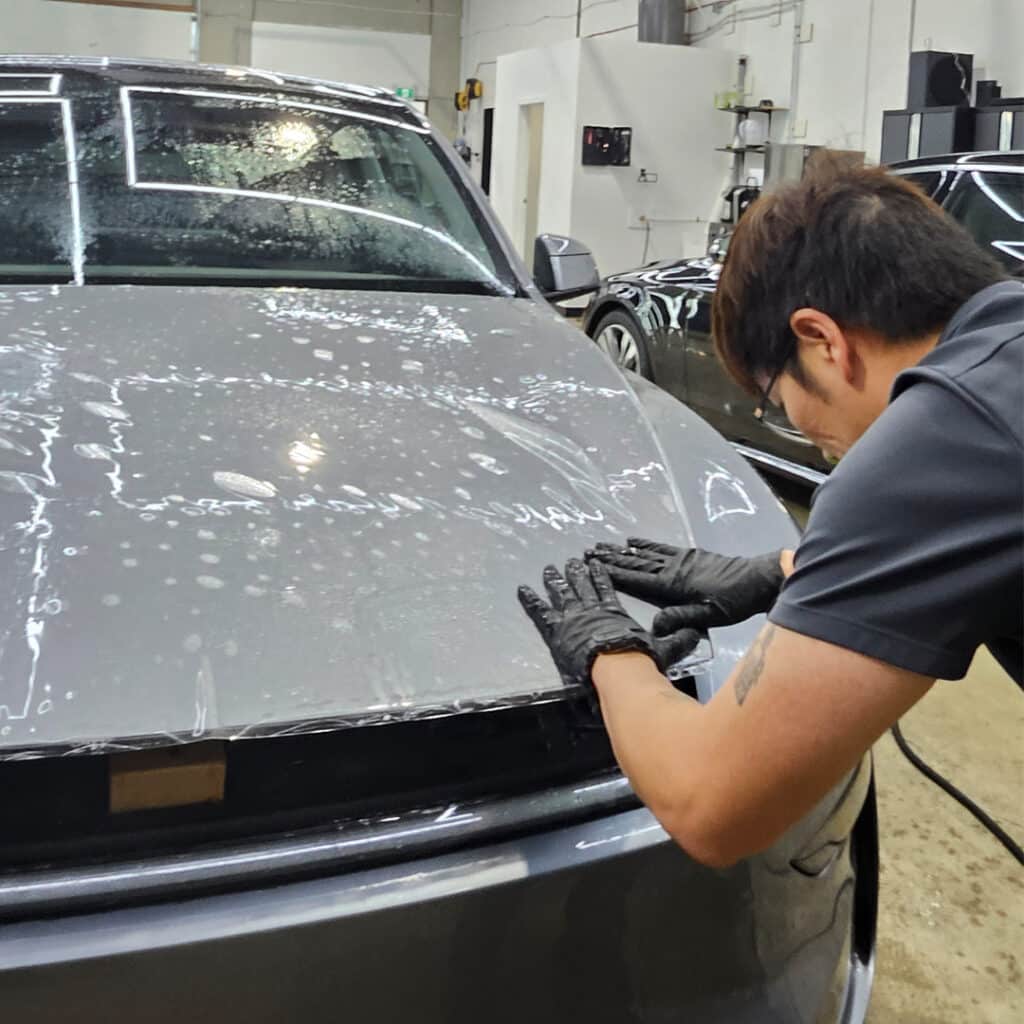 tesla model y juniper front hood ppf